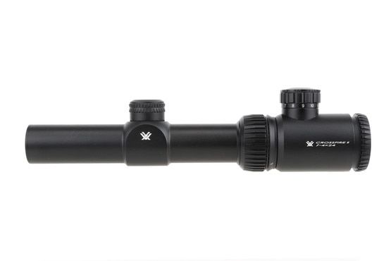 Vortex Optics Crossfire II 1-4x24mm Riflescope features a 30mm tube size